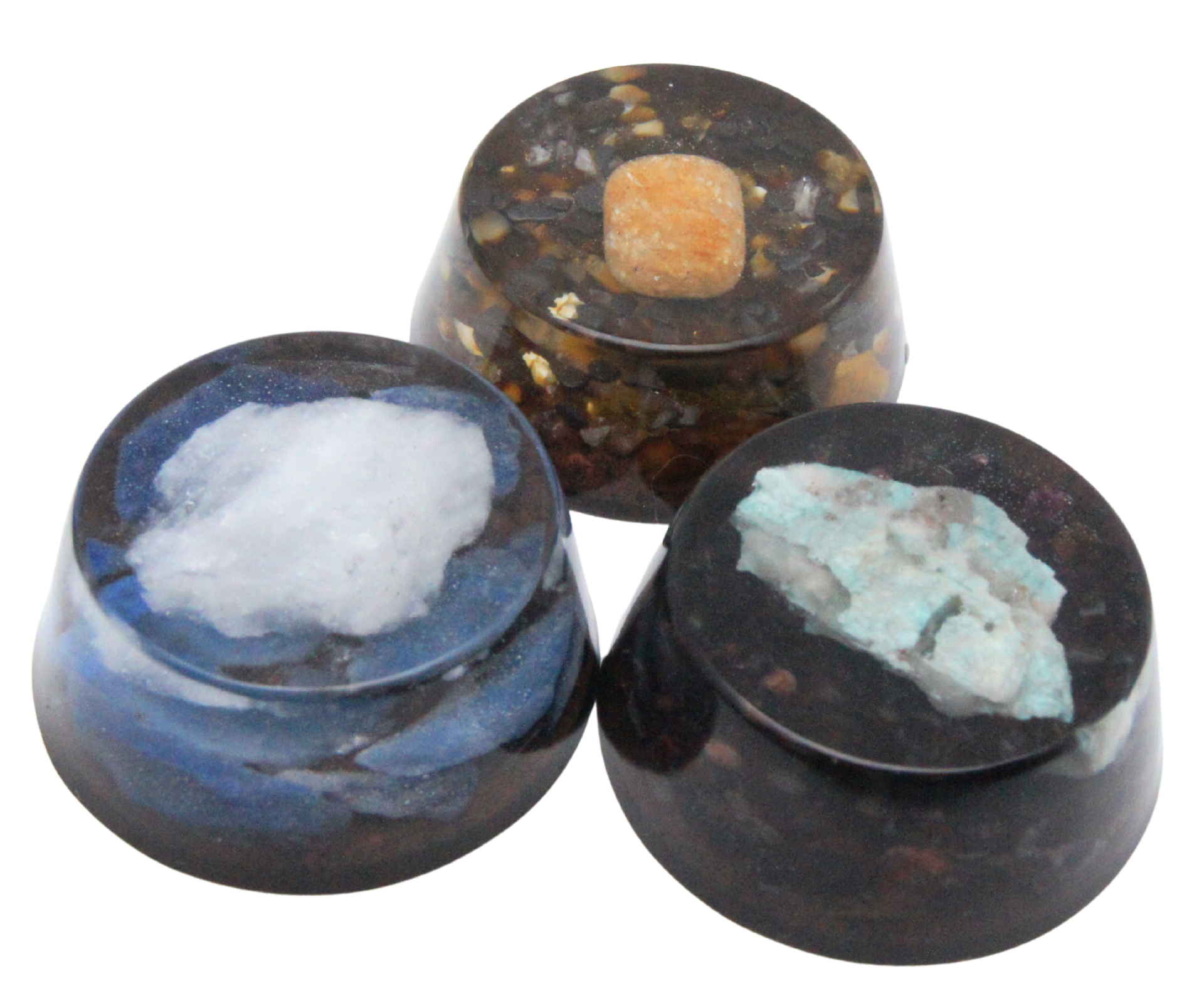 Handmade Rondo Specials – unique energy featuring a top stone and crystals